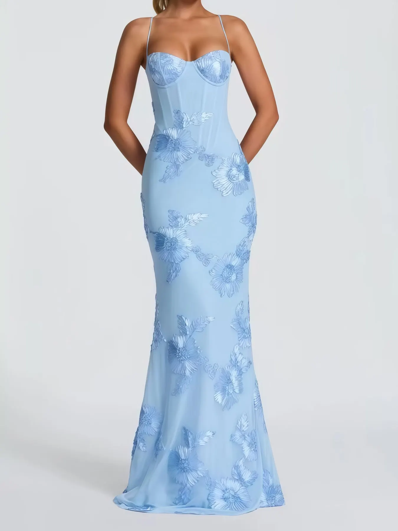 Sweetheart Neck Lace Up Mermaid Evening Dress